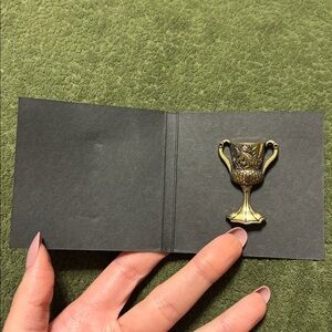 Harry Potter Hufflepuff cup enamel pin Loot Crate NWT